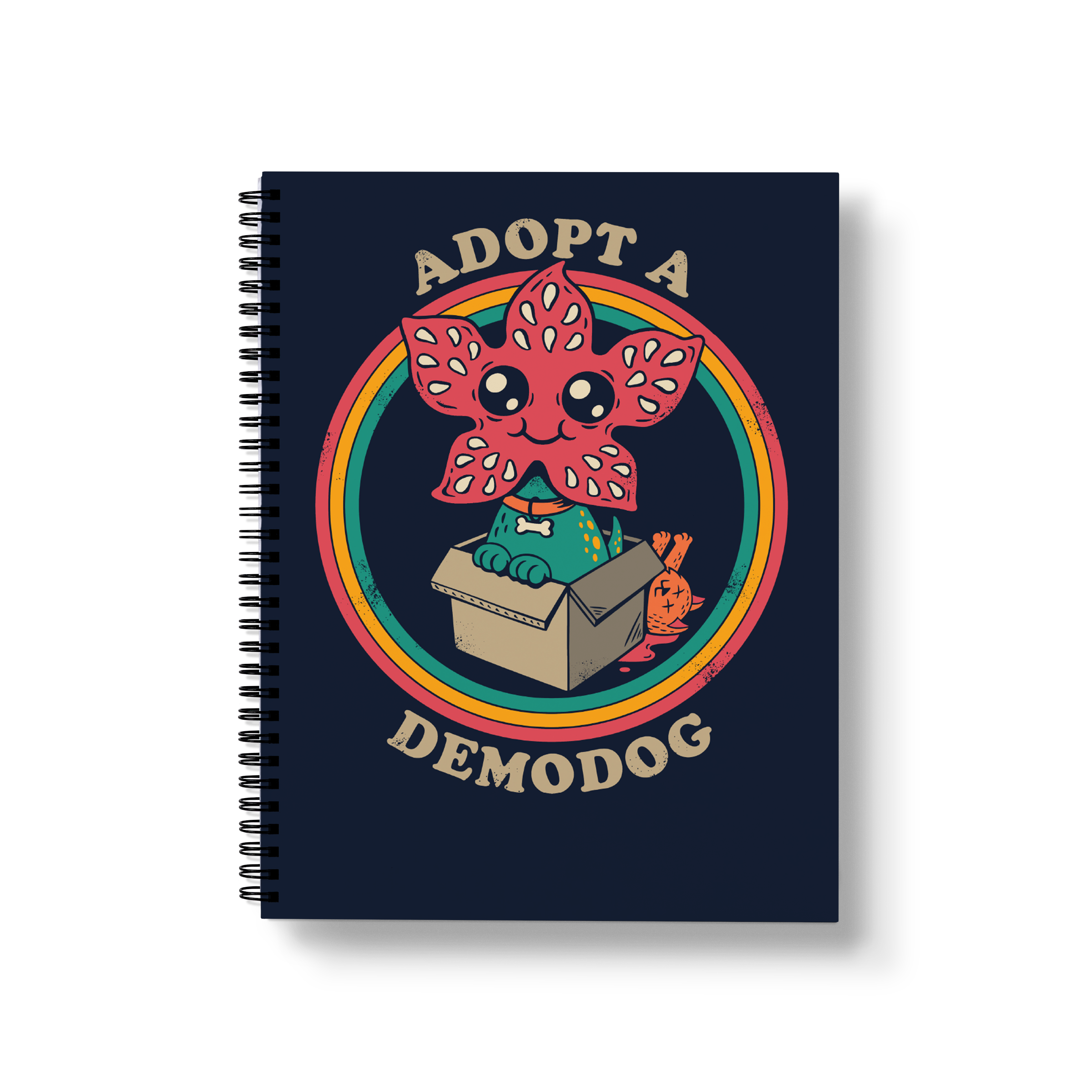 Adopt a Demodog Large Wire-O Notebook
