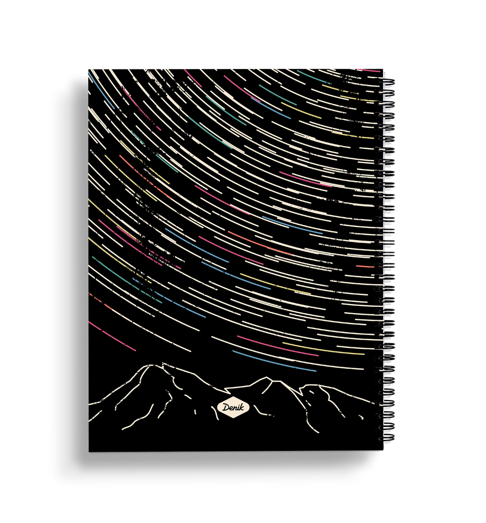 Star Trails Large Wire-O Notebook